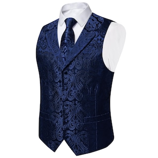 Foto 3 | Foto 3 | Conjunto De Chaleco Y Corbata Dibangu Silk, Traje Formal Para Hombre - Venta Internacional.