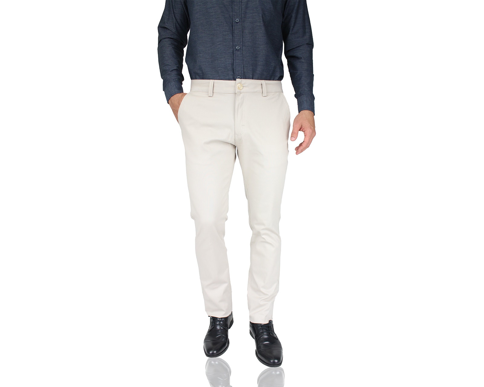 Pantalón De Vestir Para Hombre Rams Cottons Modelo Cartagena Color