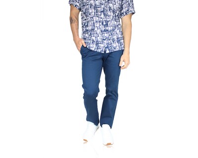 Foto 4 | Foto 4 | Pantalón de Vestir Rams Cottons Regularcut Azul Corte Regular para Hombre