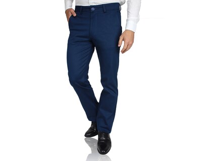 Foto 2 | Foto 2 | Pantalón de Vestir Rams Cottons Regularcut Azul Corte Regular para Hombre