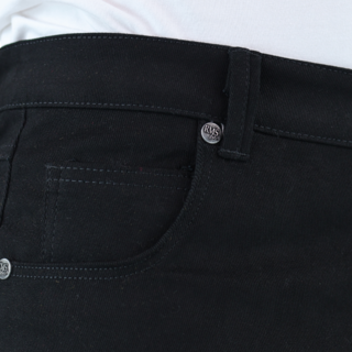 Foto 6 | Foto 6 | Pantalón De Vestir Para Hombre Marca Rams Cottons Modelo Bull Denim Color Negro Corte Slim Fit