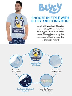 Foto 6 | Foto 6 | Pijama Bluey Azul para Hombre - Venta Internacional