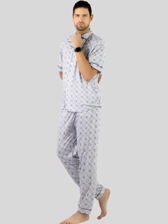 Foto 2 | Foto 2 | Pijama de Hombre De 2 Piezas En Conjunto De Pantalón Y Camisa Pij-091 D3