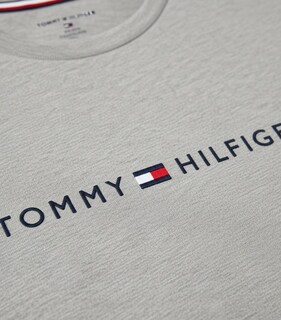 Foto 4 | Foto 4 | Set De Pijama Tommy Hilfiger Algodón Comodo 2 Pz Gris/azul Para Hombre