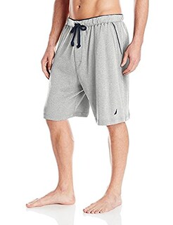 Foto 2 | Foto 2 | Pantalones Cortos Sleep Lounge Nautica De Punto Suave Con Cintura Elástica, Gris, Talla M - Venta Internacional.