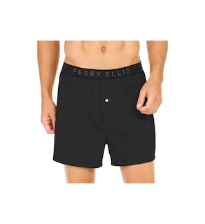 Foto 1 | Foto 1 | Bóxer Perry Ellis Luxe Solid Negros - Venta Internacional