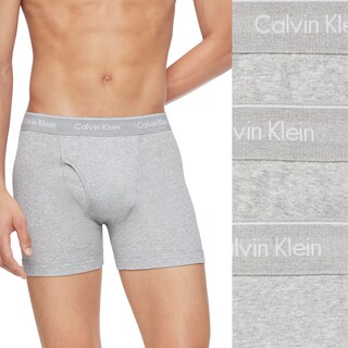 Foto 2 | Foto 2 | Calzoncillo Bóxer Calvin Klein Cotton Classics Gris 3 Piezas para Hombre - Venta Internacional