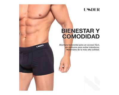 Foto 8 | Foto 8 | Boxer Briefs Sport Unnder Ropa Interior Para Hombre 1 Pieza Color Azul Marino