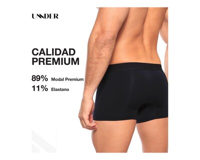 Foto 8 | Foto 8 | Boxer Brief Classic Unnder Ropa Interior Para Hombre 1 Pieza Color Gris Oscuro