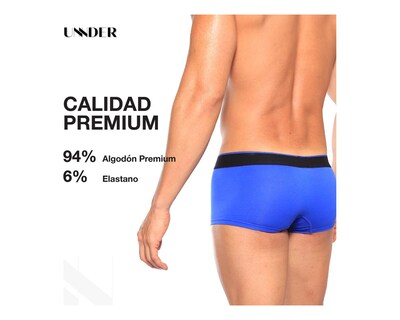 Foto 6 | Foto 6 | Boxer Modern Trunks Unnder Ropa Interior Para Hombre 1 Pieza Color Azul