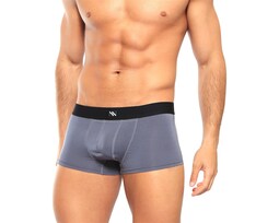 Boxer Trunks Classic Unnder Ropa Interior Para Hombre 1 Pz Color Gris Oscuro