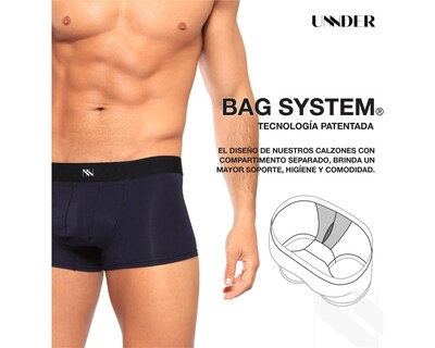 Foto 6 | Foto 6 | Boxer Trunks Classic Unnder Ropa Interior Para Hombre 1 Pz Color Azul Oscuro