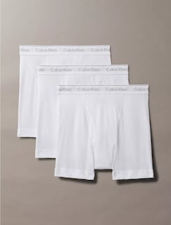 Foto 1 | Foto 1 | Pack De 3 Boxer Calvin Klein Largos Algodón Blancos