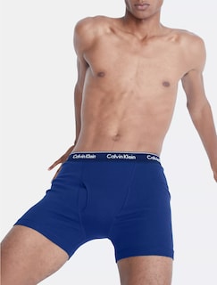 Foto 3 | Foto 3 | Pack De 3 Boxers Calvin Klein Algodón Azules