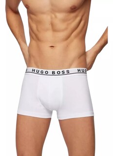 Foto 2 | Foto 2 | Boxer Hugo Boss Trunk Cotton Negro/blanco 3 Pack