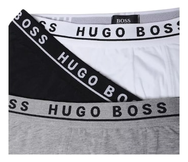 Foto 6 | Foto 6 | Boxer Hugo Boss Trunk Cotton Negro/blanco 3 Pack