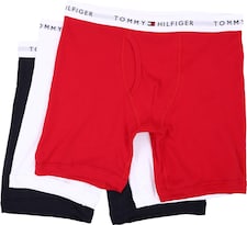 Calzoncillos Tipo Bóxer Tommy Hilfiger De Algodón Para Hombre, Color Caoba, Paquete De 3 - Venta Internacional.
