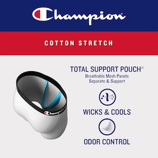 Foto 3 | Foto 3 | Calzoncillos Bóxer Underwear Champion Con Bolsa De Soporte Total Para Hombre - Venta Internacional.