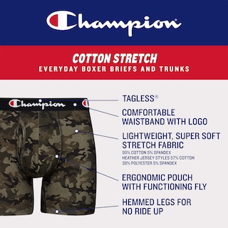 Foto 2 | Foto 2 | Calzoncillos De Ropa Interior Para Hombre Champion Every Day Comfort, Paquete De 3 - Venta Internacional.