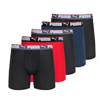 Calzoncillos Tipo Bóxer Puma Performance Para Hombre, Color Azul Marino, Rojo Y Negro - Venta Internacional.