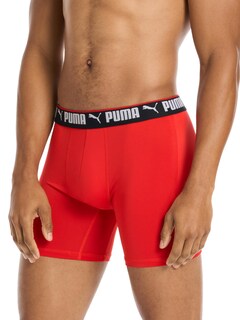 Foto 3 | Foto 3 | Calzoncillos Tipo Bóxer Puma Performance Para Hombre, Color Azul Marino, Rojo Y Negro - Venta Internacional.
