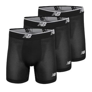 Foto 1 | Foto 1 | Calzoncillo Bóxer New Balance Mesh 5 No Fly Para Hombre (paquete De 3), Negro - Venta Internacional.