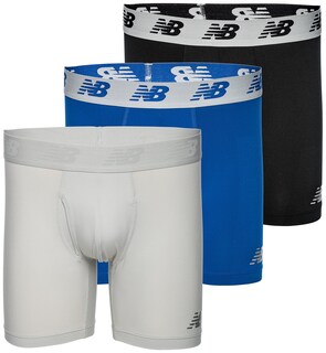 Foto 1 | Foto 1 | Calzoncillos Tipo Bóxer New Balance Para Hombre, 6 Unidades, Color Negro, Team Royal/concrete - Venta Internacional.