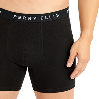 Foto 5 | Foto 5 | Calzoncillos Tipo Bóxer Perry Ellis De Algodón Elástico Para Hombre, Paquete De 5, Color Negro - Venta Internacional.