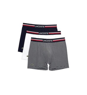 Foto 1 | Foto 1 | Calzoncillos Tipo Bóxer Lacoste De Algodón Elástico Tricolor Para Hombre, Paquete De 3 - Venta Internacional.