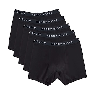 Foto 1 | Foto 1 | Calzoncillos Tipo Bóxer Perry Ellis De Algodón Elástico Para Hombre, Paquete De 5, Color Negro - Venta Internacional.