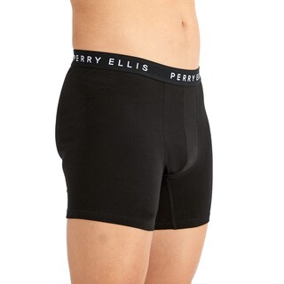 Foto 3 | Foto 3 | Calzoncillos Tipo Bóxer Perry Ellis De Algodón Elástico Para Hombre, Paquete De 5, Color Negro - Venta Internacional.