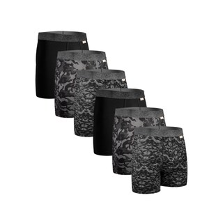 Foto 1 | Foto 1 | Boxer Zaga Largo 6 Pack Rombos Negro