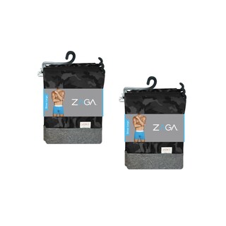 Foto 2 | Foto 2 | Boxer Zaga Largo 6 Pack Rombos Negro