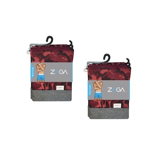 Foto 2 | Foto 2 | Boxer Zaga Largo 6 Pack Rombos Vino