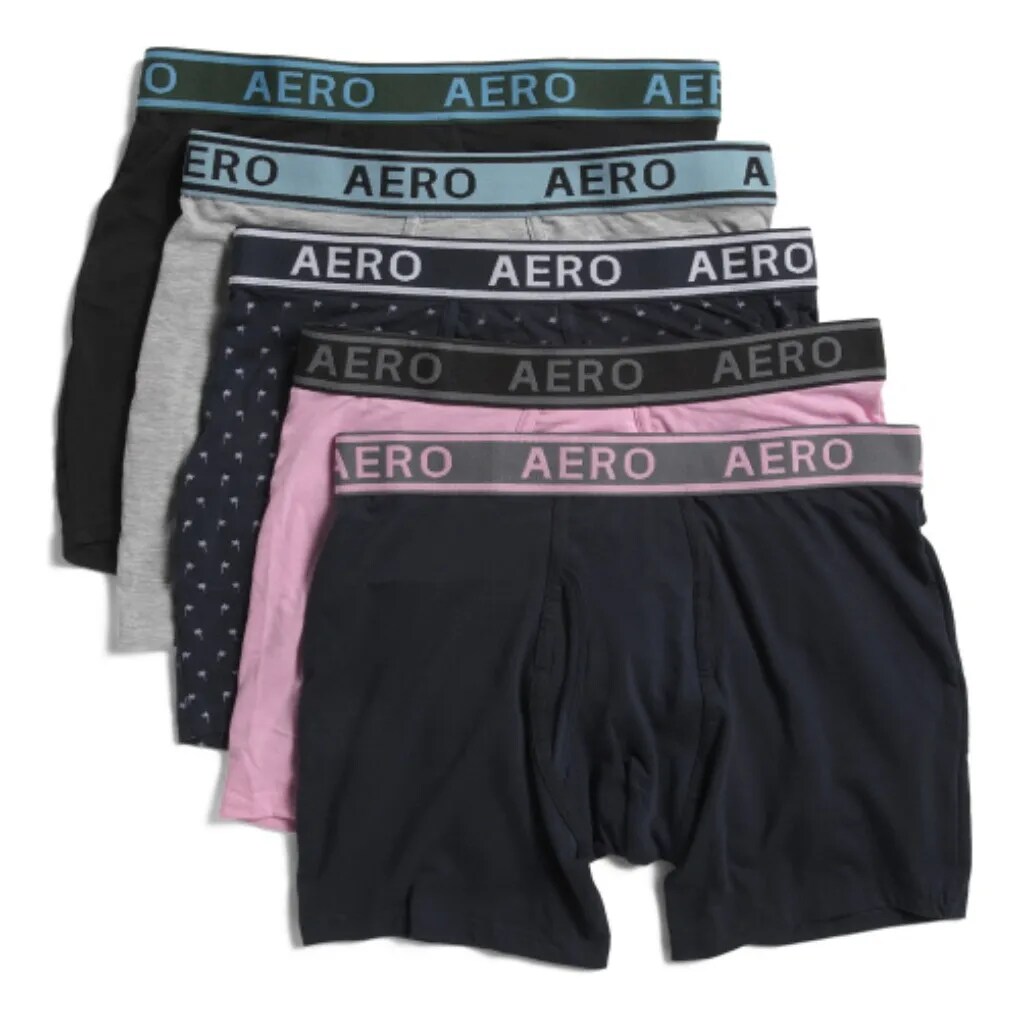 Boxer Talla Aeropostale MENS AEROPOSTALE PLAID PINK WOVEN BOXER