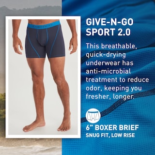 Foto 2 | Foto 2 | Calzoncillo Bóxer Exofficio Give-n-go Sport 2.0 Para Hombre Azul Marino M - Venta Internacional.