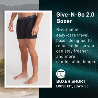 Foto 2 | Foto 2 | Boxer Exofficio Give-n-go 2.0 Para Hombre Negro Xl (paquete De 2) - Venta Internacional.