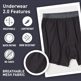 Foto 3 | Foto 3 | Boxer Exofficio Give-n-go 2.0 Para Hombre Negro Xl (paquete De 2) - Venta Internacional.