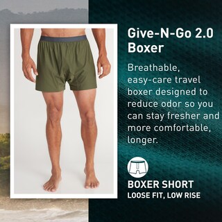 Foto 2 | Foto 2 | Boxer Exofficio Give-n-go 2.0 Para Hombre Steel Onyx/nori Xl, Paquete De 2 - Venta Internacional.