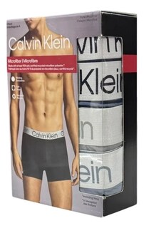 Foto 3 | Foto 3 | Boxer Trunk Calvin Klein Microfibra Suave 4 Pack Np2742 - Original