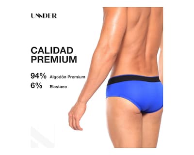 Foto 7 | Foto 7 | Calzon Brief Modern Unnder Ropa Interior Para Hombre 1 Pieza Color Amarillo