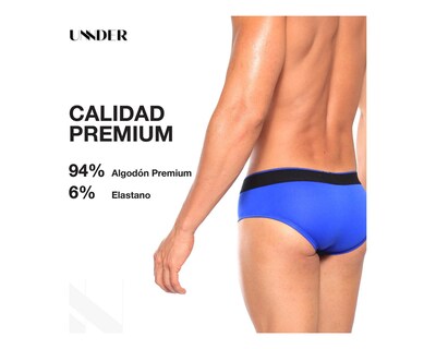 Foto 6 | Foto 6 | Calzon Brief Modern Unnder Ropa Interior Para Hombre 1 Pieza Color Rosa Chicle