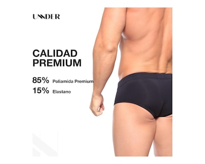 Foto 6 | Foto 6 | Calzón Brief Sport Unnder Ropa Interior Para Hombre 1 Pieza Color Morado
