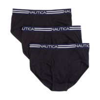 Trusa Nautica 3 Pack Clásicos De Algodón Calzones Para Hombre Cotton Classic Briefs