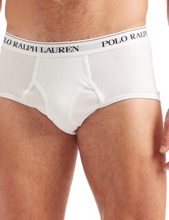 Foto 4 | Foto 4 | Calzoncillos Polo Ralph Lauren Classic Fit De Algodón, Paquete De 4 Unidades, Blanco/azul Marino - Venta Internacional.