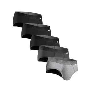 Foto 2 | Foto 2 | Brief Zaga 5 Pack Negro Gris Jaspe