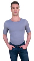 Camiseta Faja De Hombre Cuello Redondo Con Mangas Gris I Love Shape M4003 T Xxg
