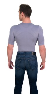 Foto 2 | Foto 2 | Camiseta Faja De Hombre Cuello Redondo Con Mangas Gris I Love Shape M4003 T M