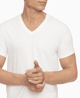 Foto 2 | Foto 2 | Camiseta Calvin Klein Blanca para Hombre 5 Piezas - Venta Internacional