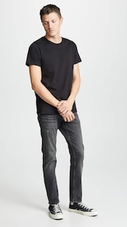 Foto 4 | Foto 4 | Camisetas Calvin Klein Negras para Hombre 3 Piezas - Venta Internacional